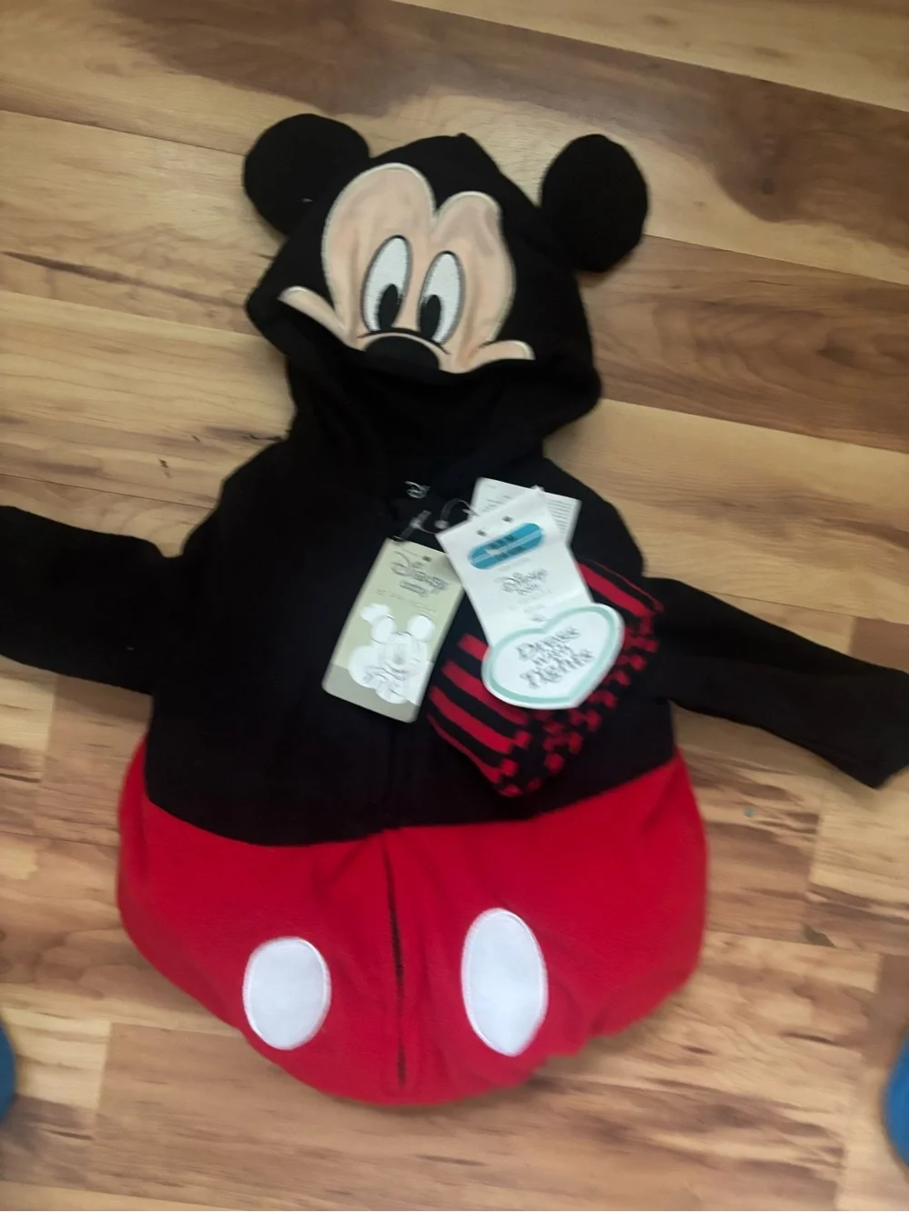 Disney Plush Black, Red, White & Yellow Mouse Costume